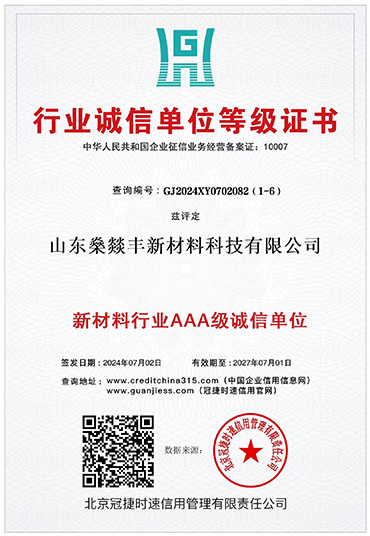 行业诚信单位等级证书